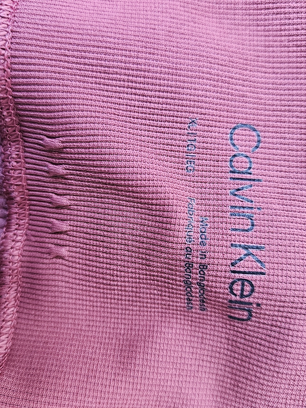 CK Seamless High-Waist Ribbed Leggings - Dusty Rose - Picture 12 of 16